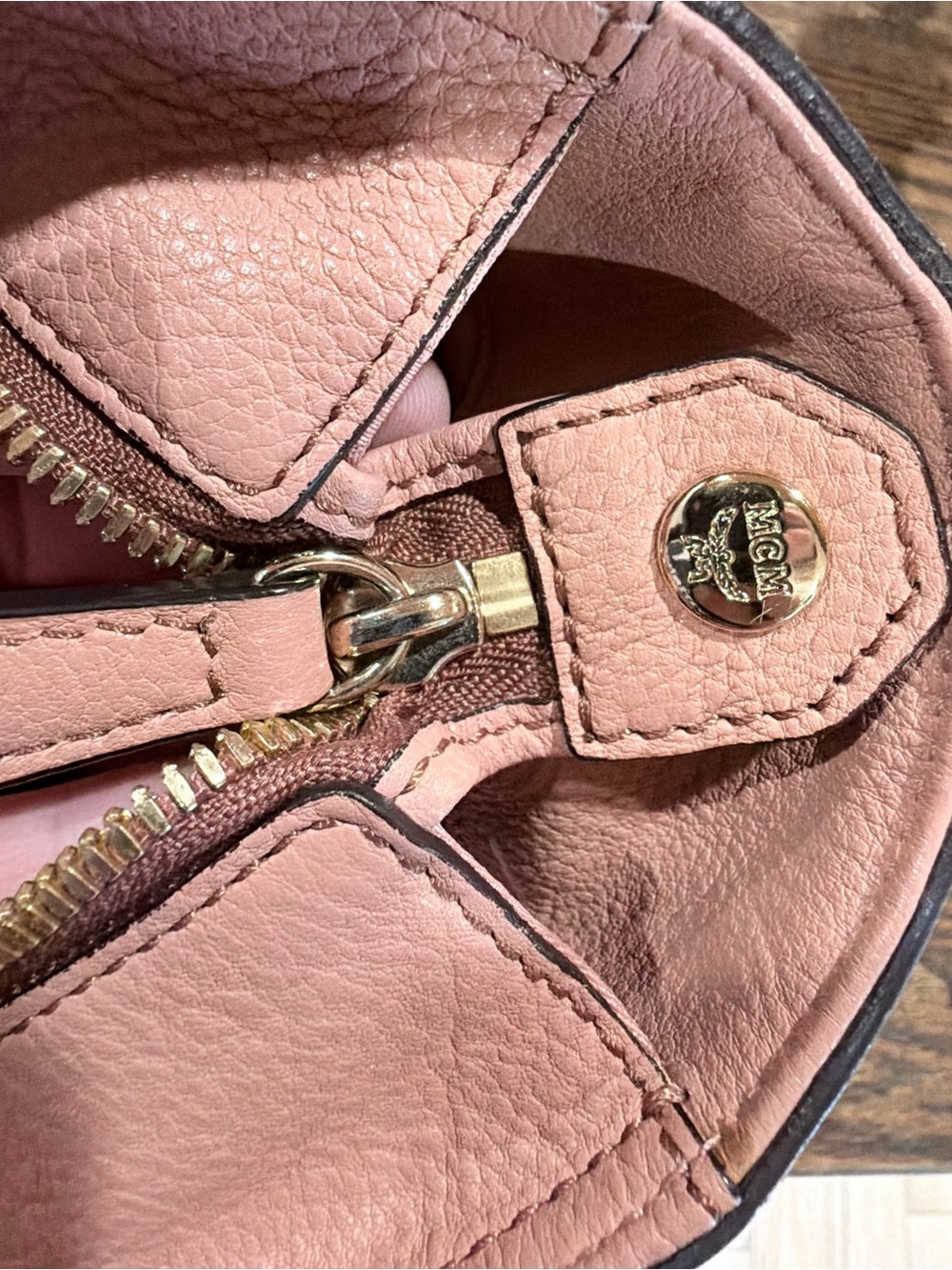 MCM Pink Leather Tote Bag - Picture 11 of 11